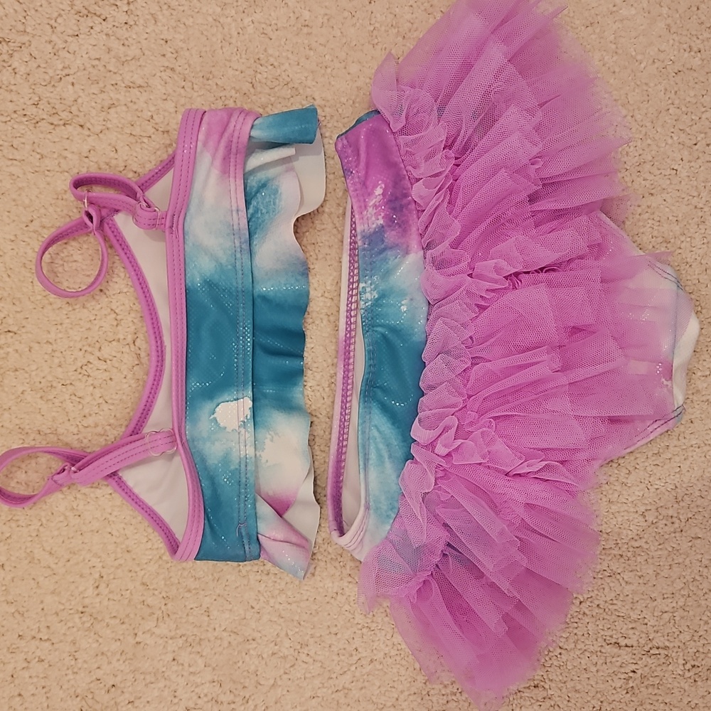 Disney Little Mermaid Bikini Sz 3, NEW Sandal Sz 7/8 & Sunglasses - Picture 4 of 8